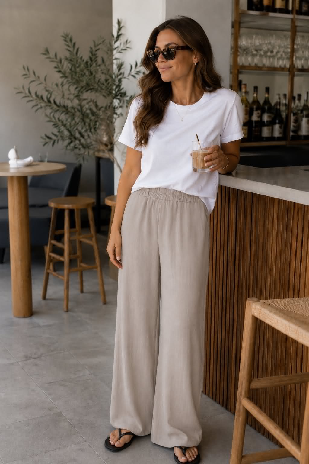 Bukser Trine Dark beige